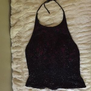 Sean Collection beaded formal/holiday top.